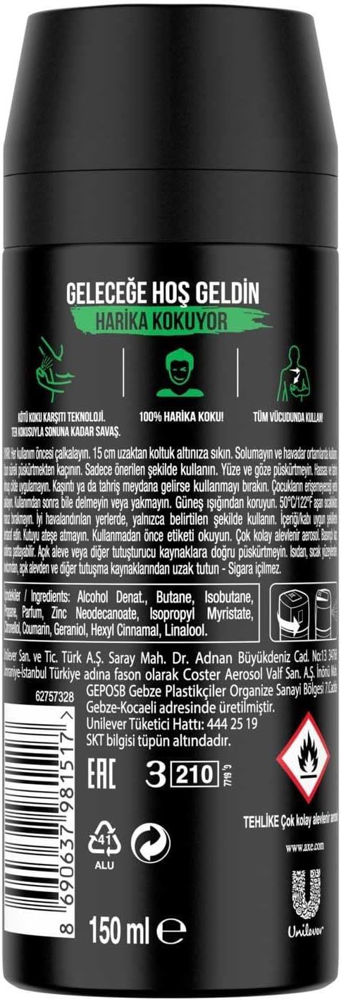 Axe Africa 150 ml Erkek Sprey Deodorant