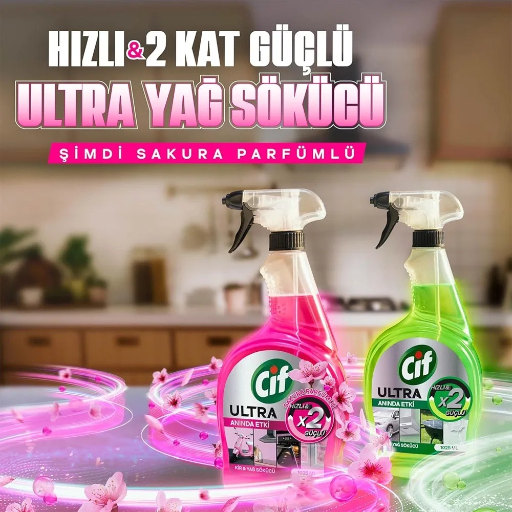 Cif Ultra Anında Etki Sakura 750 ml