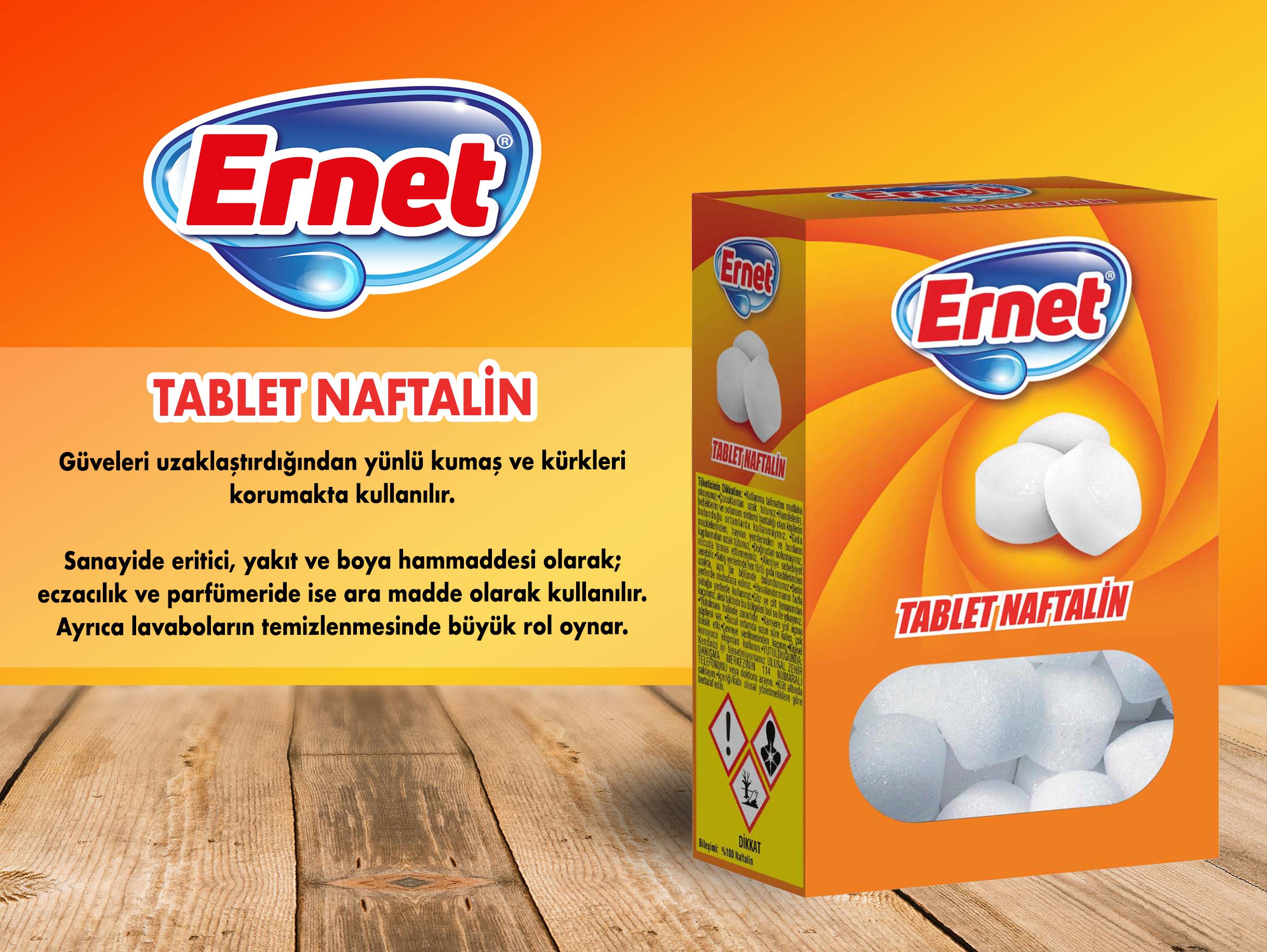 Ernet Cenk Naftalin Tablet 100 G