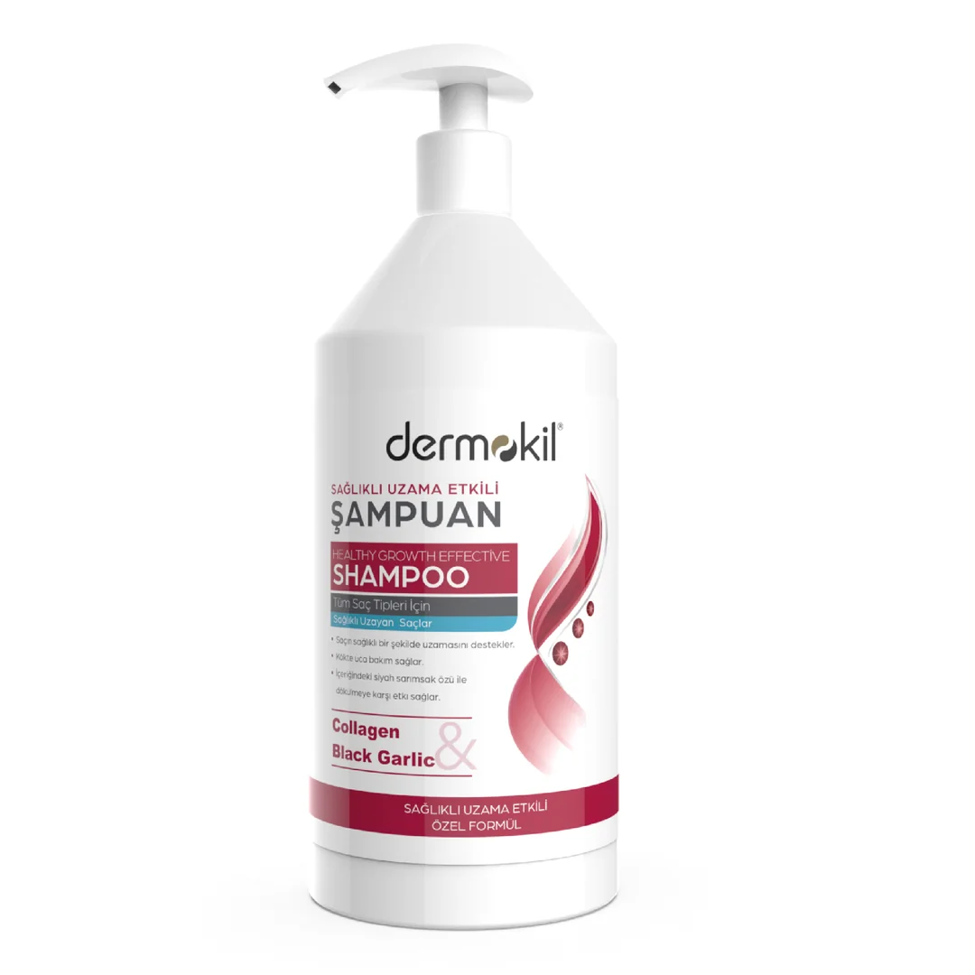 Dermokil Kolajen & Siyah Sarımsak Sağlıklı Uzama Etkili Şampuan 1 lt