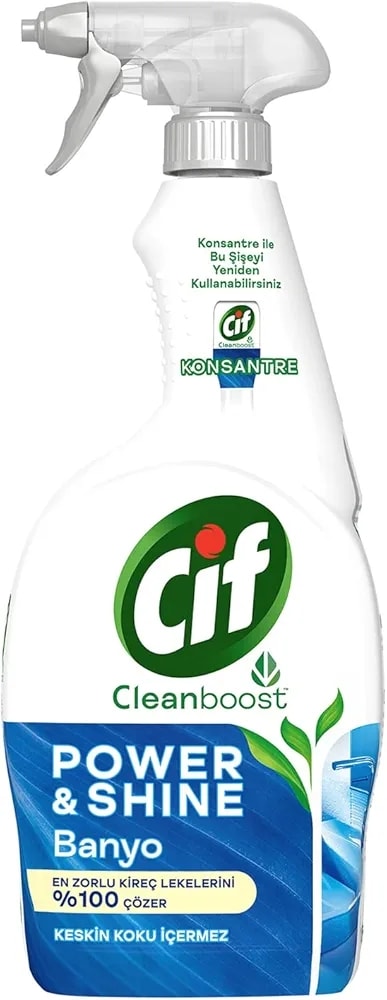 Cif 750 ml Power Shine Banyo Temizleyici ve Kireç Çözücü Sprey