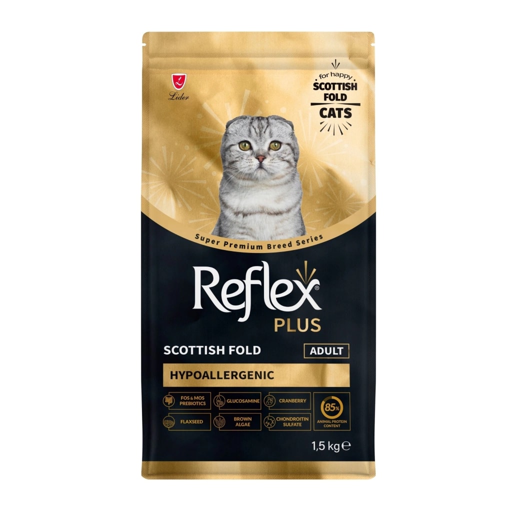Reflex Plus Hipoalerjenik Scottish Fold Yetişkin Kedi Maması 1,5kg