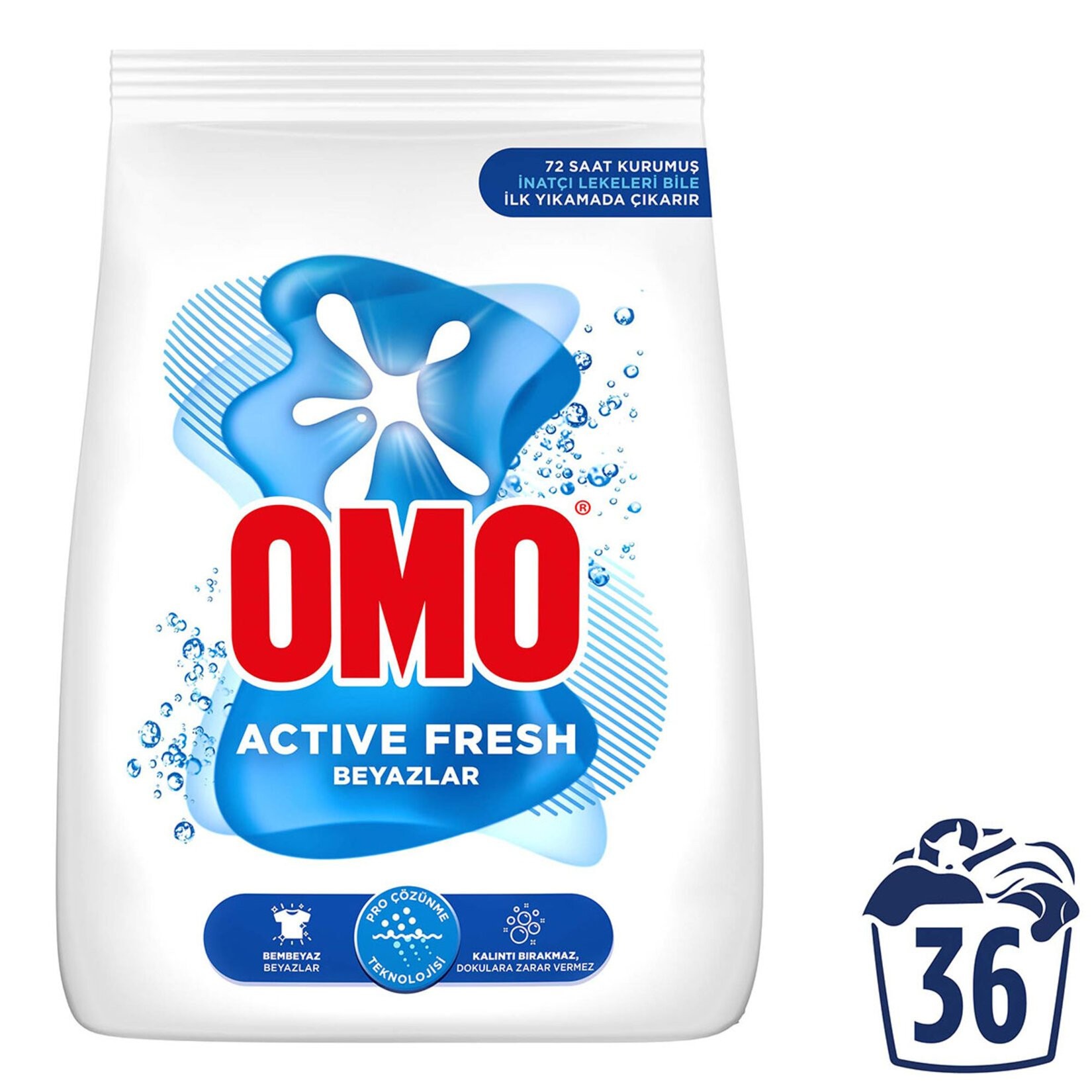 Omo Matik 5,5 kg Active Fresh Beyazlar Toz Çamaşır Deterjanı