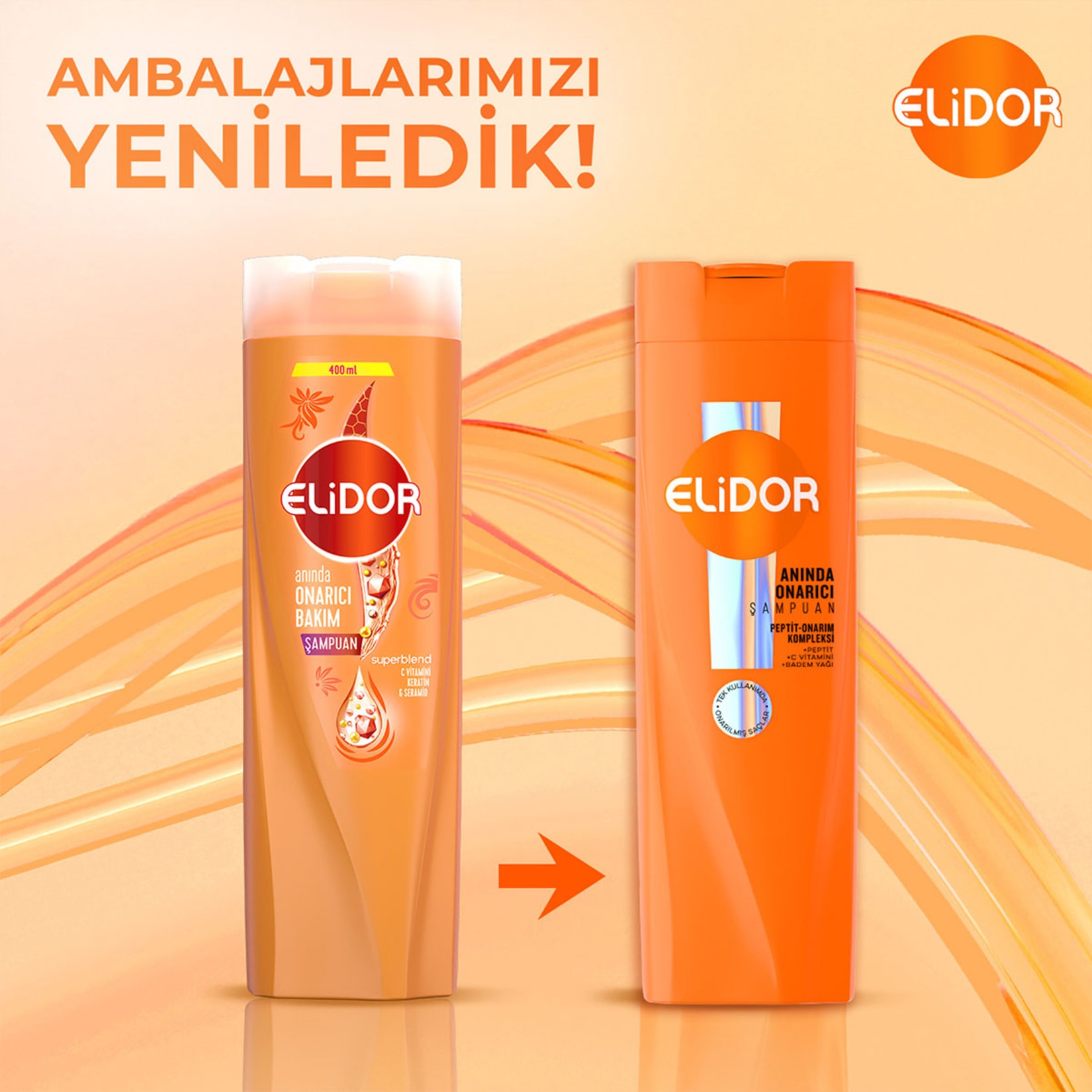 Elidor 400 ml Anında Onarıcı Bakım Şampuanı