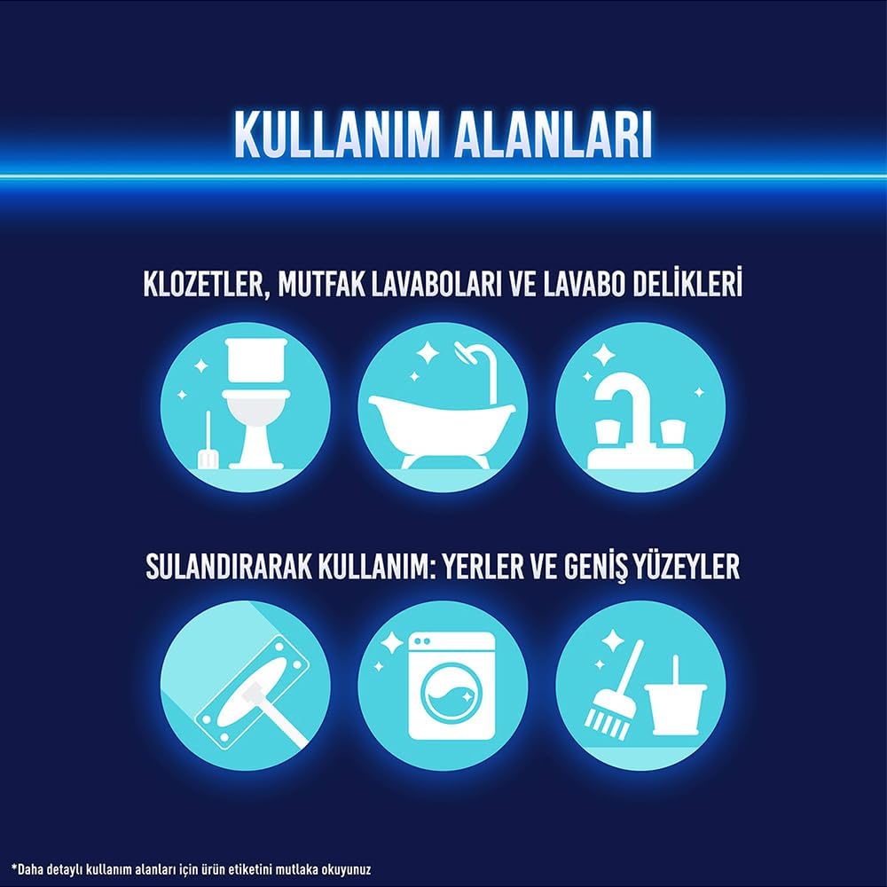 Domestos Dağ Esintisi Çamaşır Suyu 750 ml 6'lı