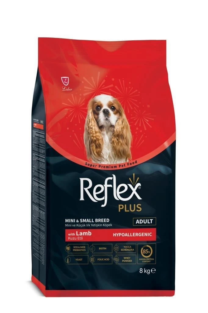 Reflex Plus 8 KG Kuzu Etli Ve Pirinçli Mini Ve Küçük Irk Yetişkin Köpek Maması