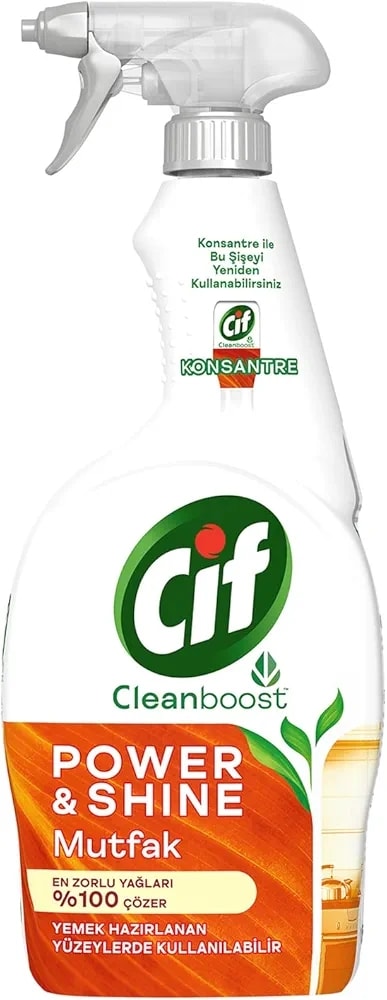Cif 750 ml Power Shine Mutfak Temizleyici ve Kireç Çözücü Sprey