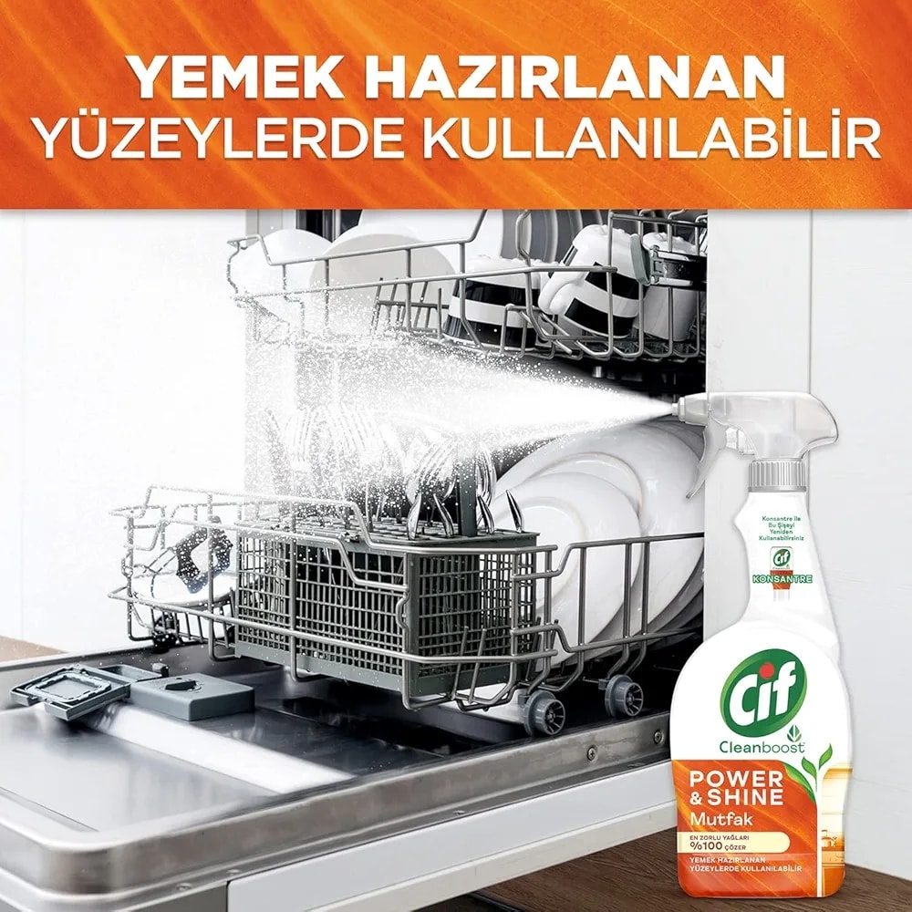 Cif 750 ml Power Shine Mutfak Temizleyici ve Kireç Çözücü Sprey