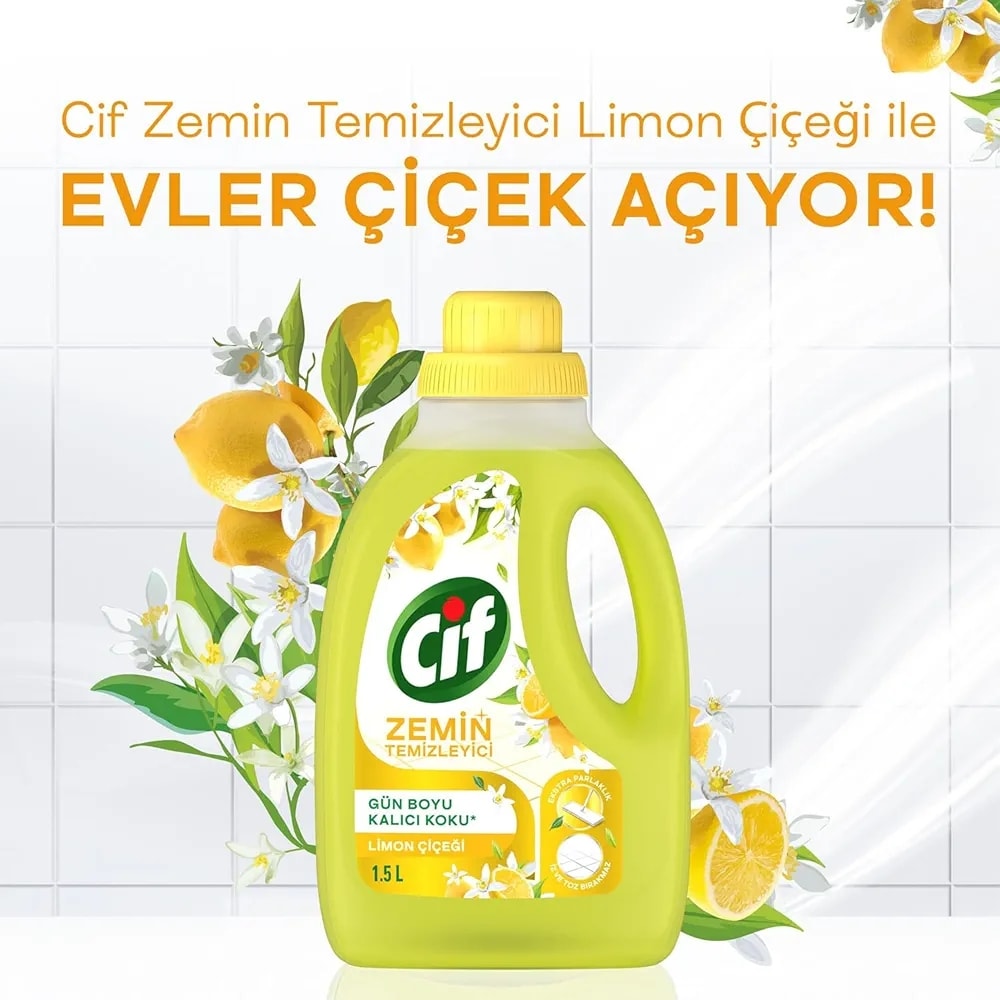 Cif Zemin Temizleyici Limon 1500 ml