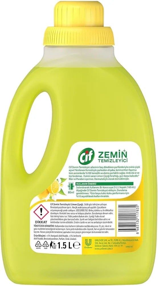 Cif Zemin Temizleyici Limon 1500 ml