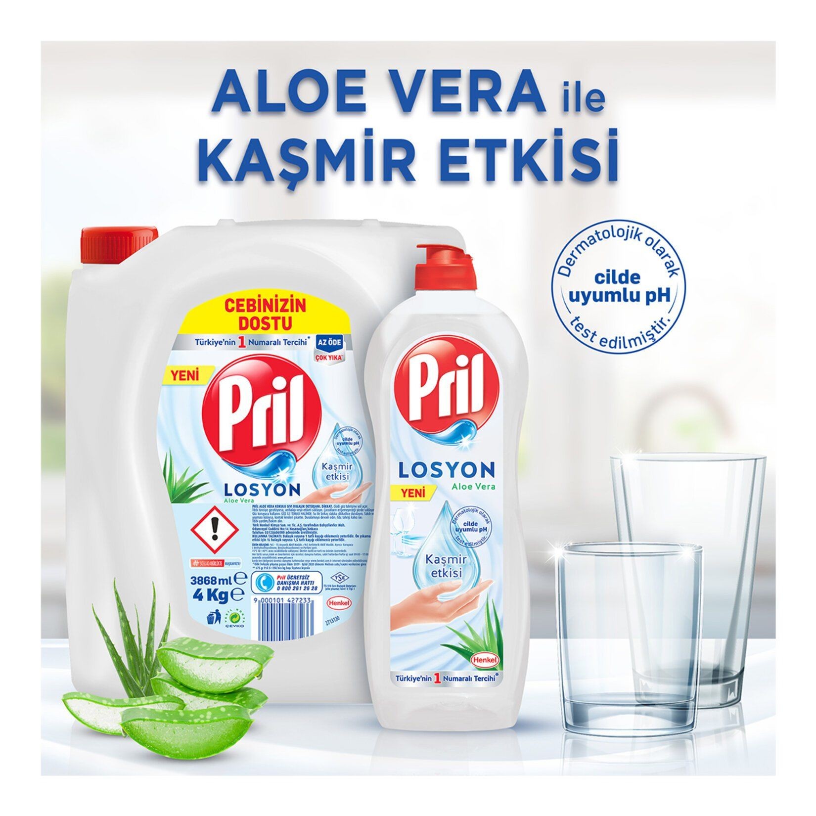 Pril Bulaşık Deterjanı 1405 ml Losyon Aloe Vera