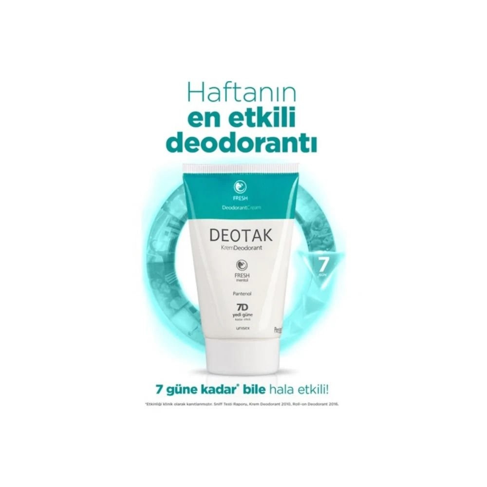 Deotak Fresh Mentol 35 ml Krem Stick Deodorant