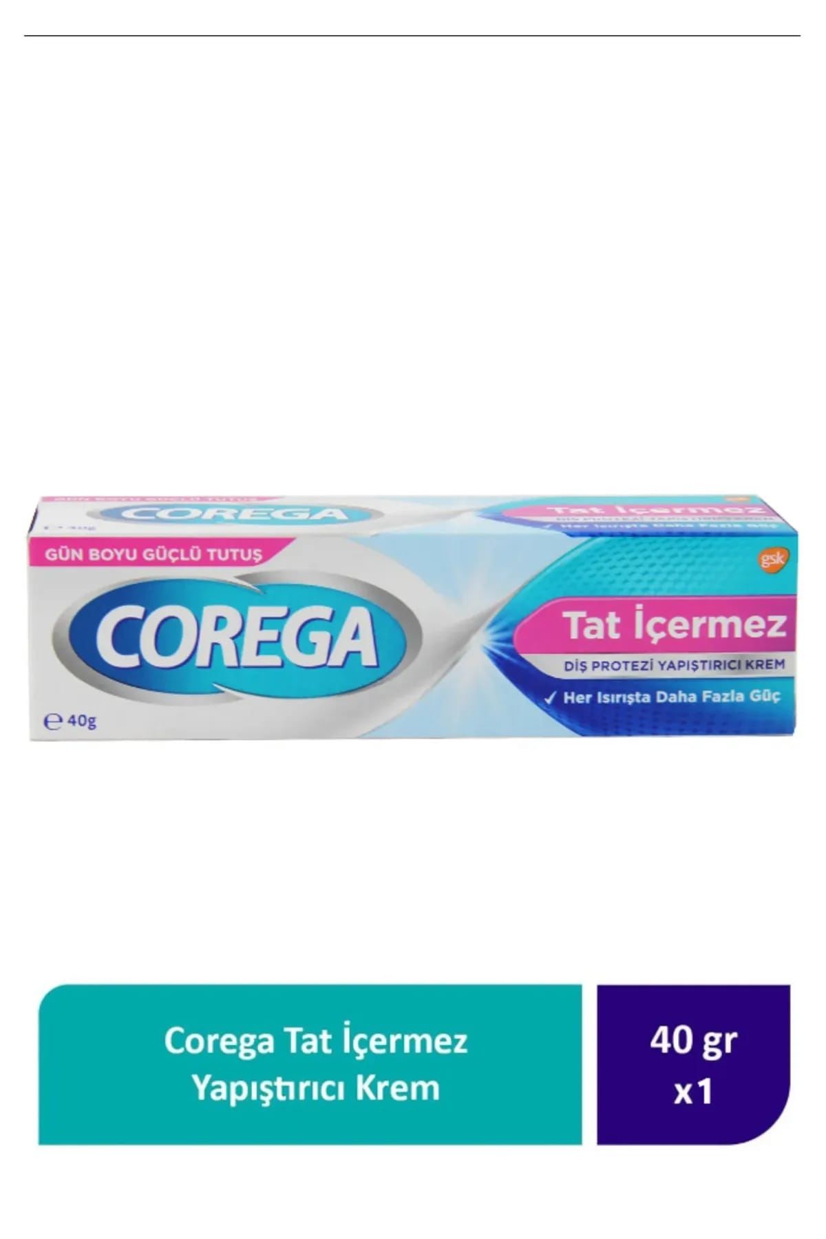 Corega 40 gr Tat İçermez Diş Protezi Yapıştırıcı Krem
