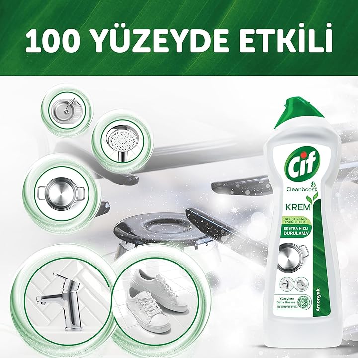 Cif Krem 750 ml Amonyaklı Yüzey Temizleyici