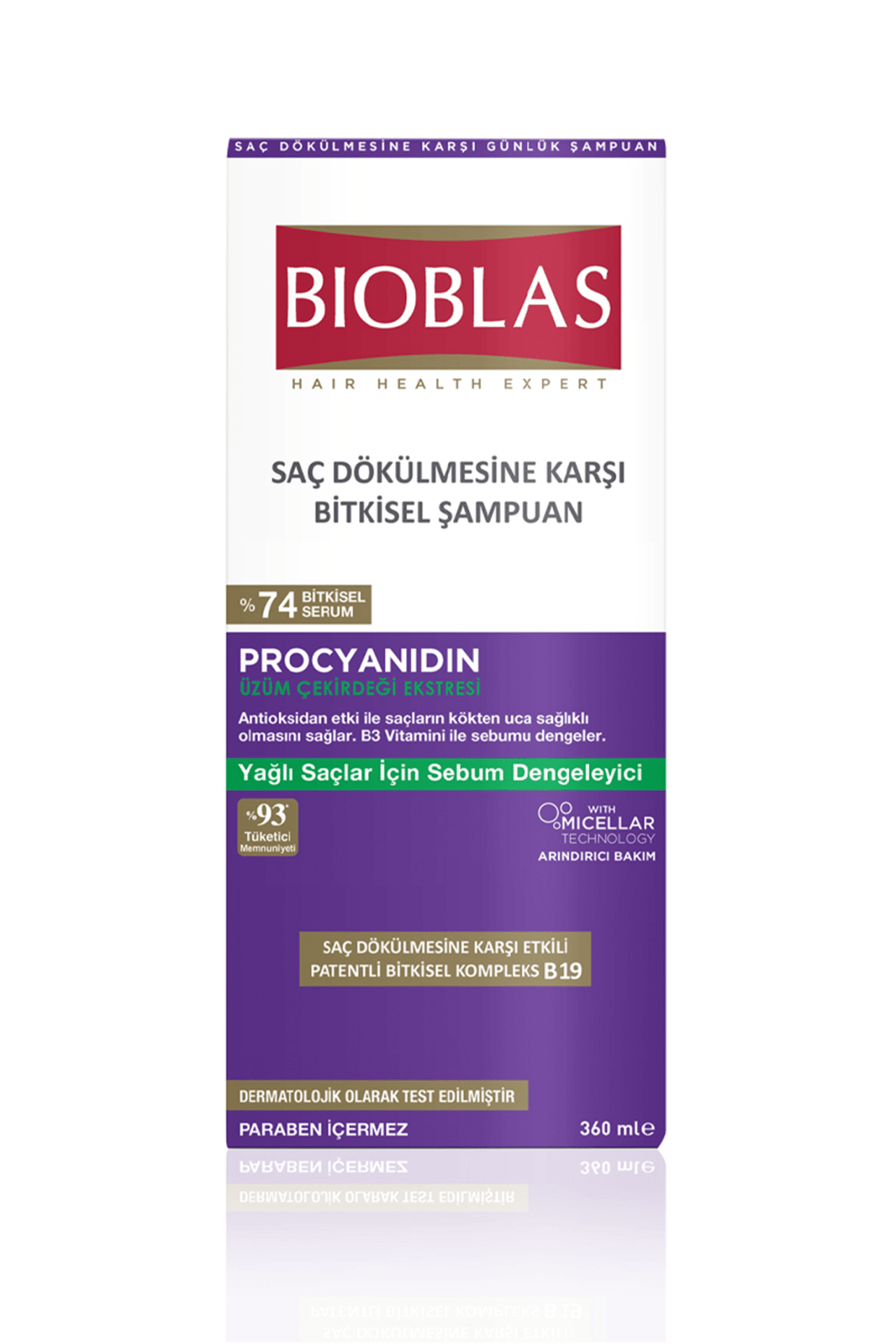 Bioblas Saç Dökülmesi ve Yağlanmaya Karşı Procyanidin Anti Stres 360 ml Şampuan