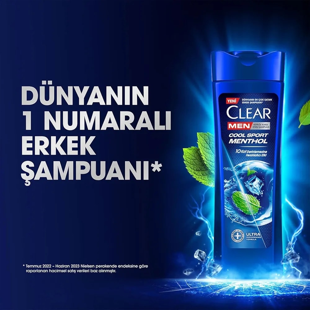 Clear Men Cool Sport 350 ml Menthol Şampuan