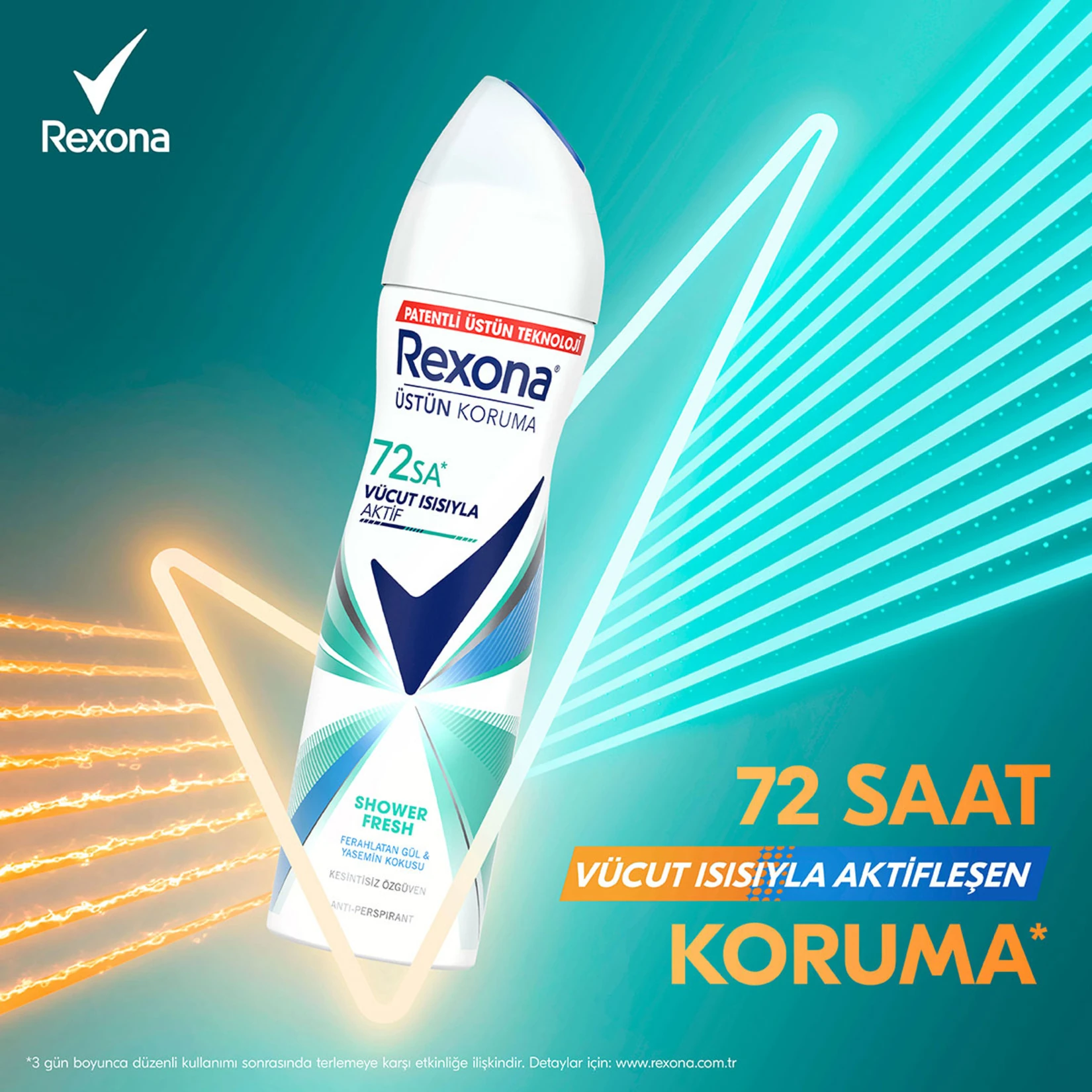 Rexona 150 ml Shower Fresh Kadın Sprey Deodorant