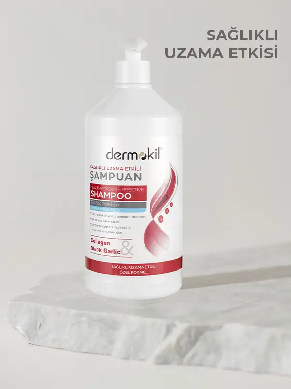 Dermokil Kolajen & Siyah Sarımsak Sağlıklı Uzama Etkili Şampuan 1 lt