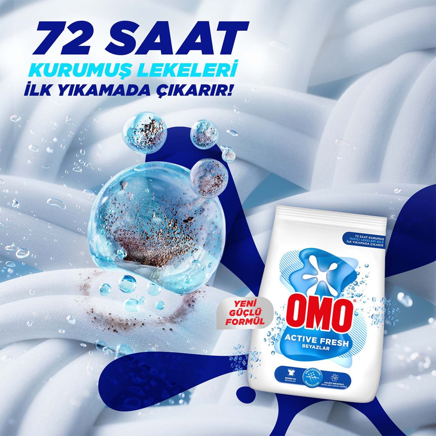 Omo Matik 5,5 kg Active Fresh Beyazlar Toz Çamaşır Deterjanı