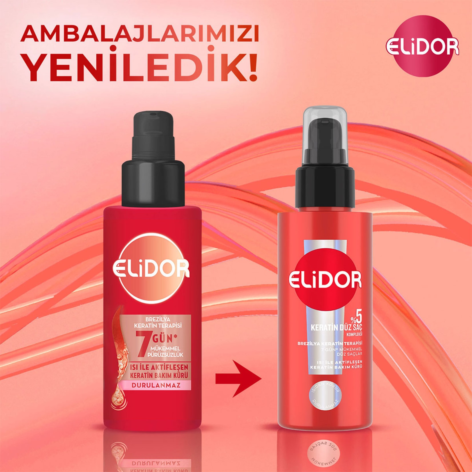 Elidor Isı ile Aktifleşen 90 ml Brezilya Keratin Terapisi Bakım Kürü