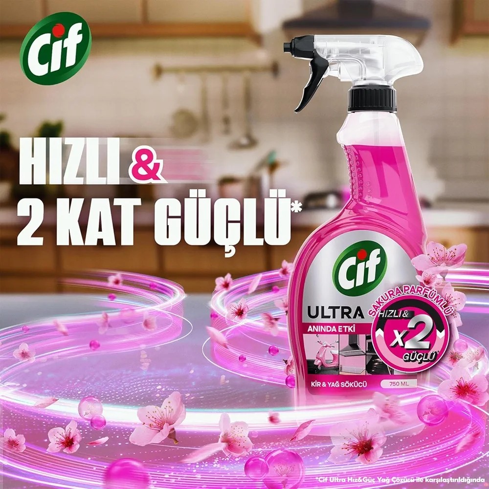 Cif Ultra Anında Etki Sakura 750 ml