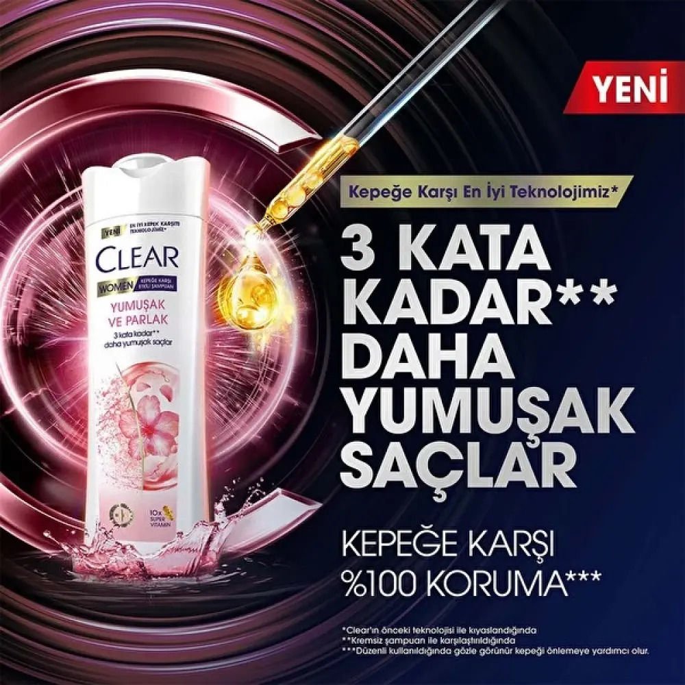 Clear Women Şampuan 350 ml Yumuşak Parlak