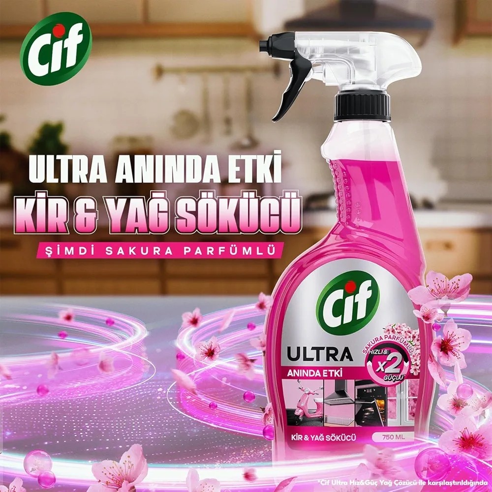 Cif Ultra Anında Etki Sakura 750 ml