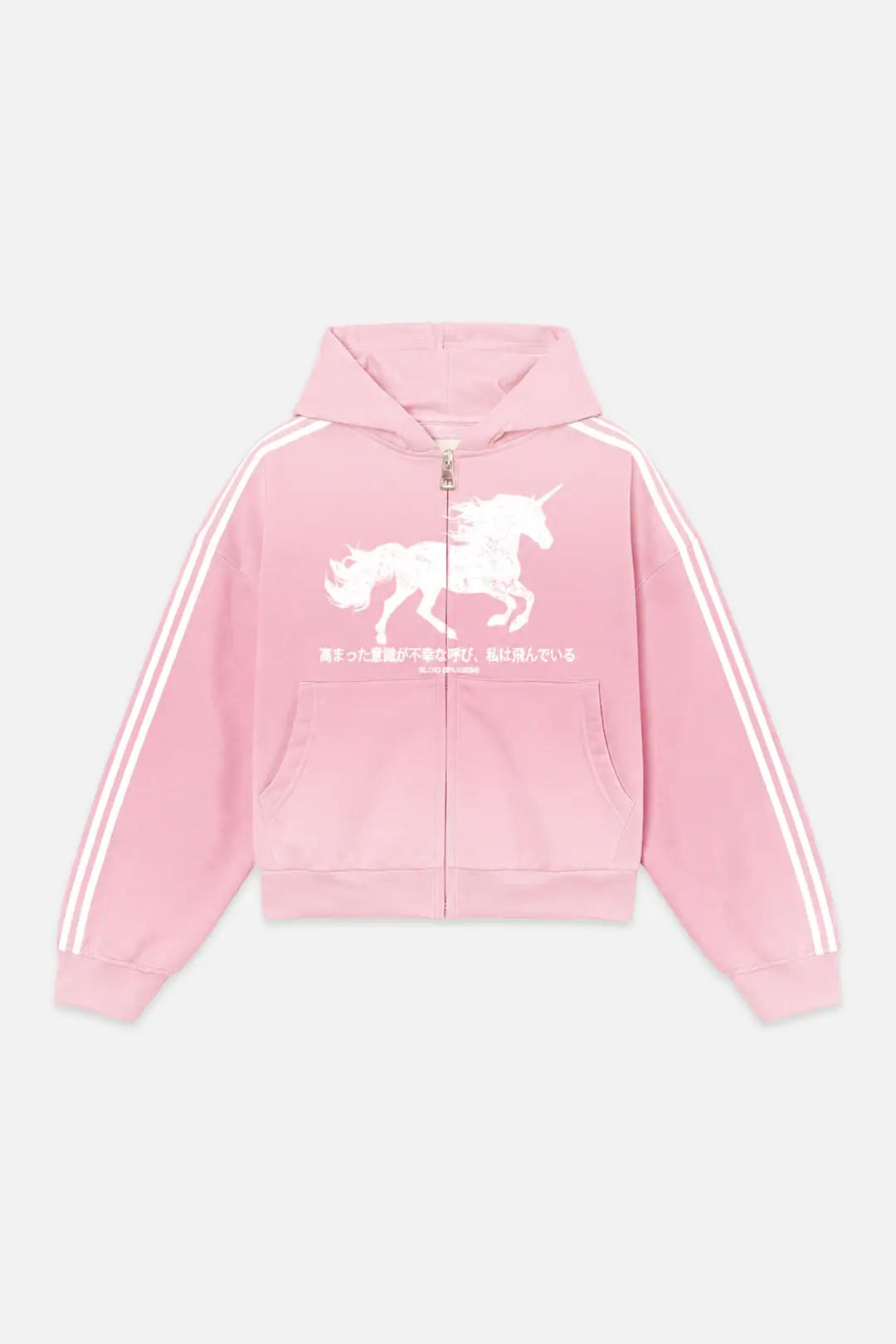KISEKI PINK STRIPED ZIP-UP