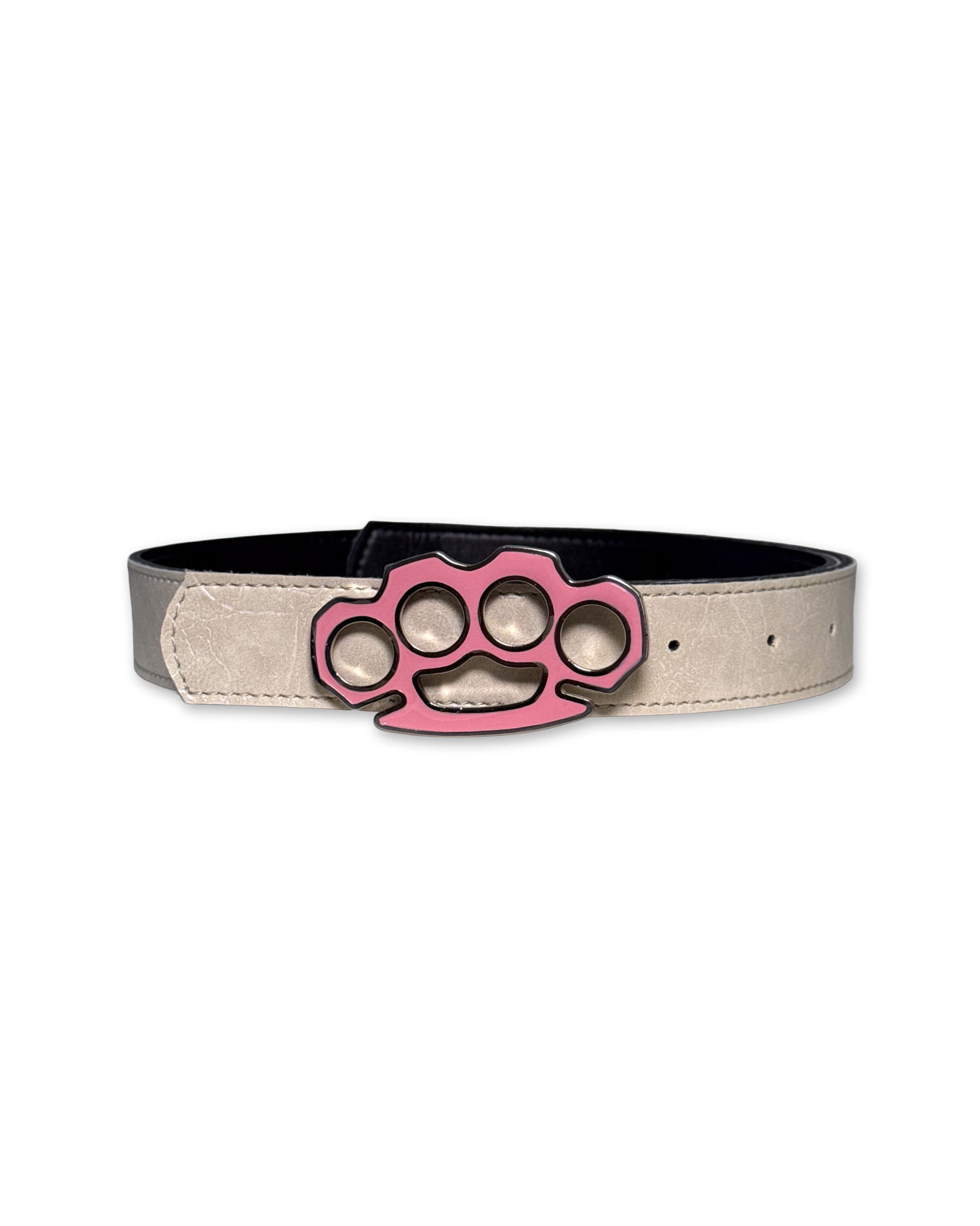 PINK KNUCKLES WHITE BELT