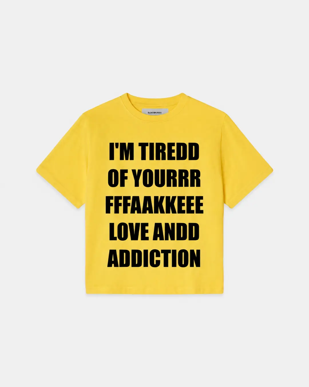 YELLOW FAKELOVE TEE
