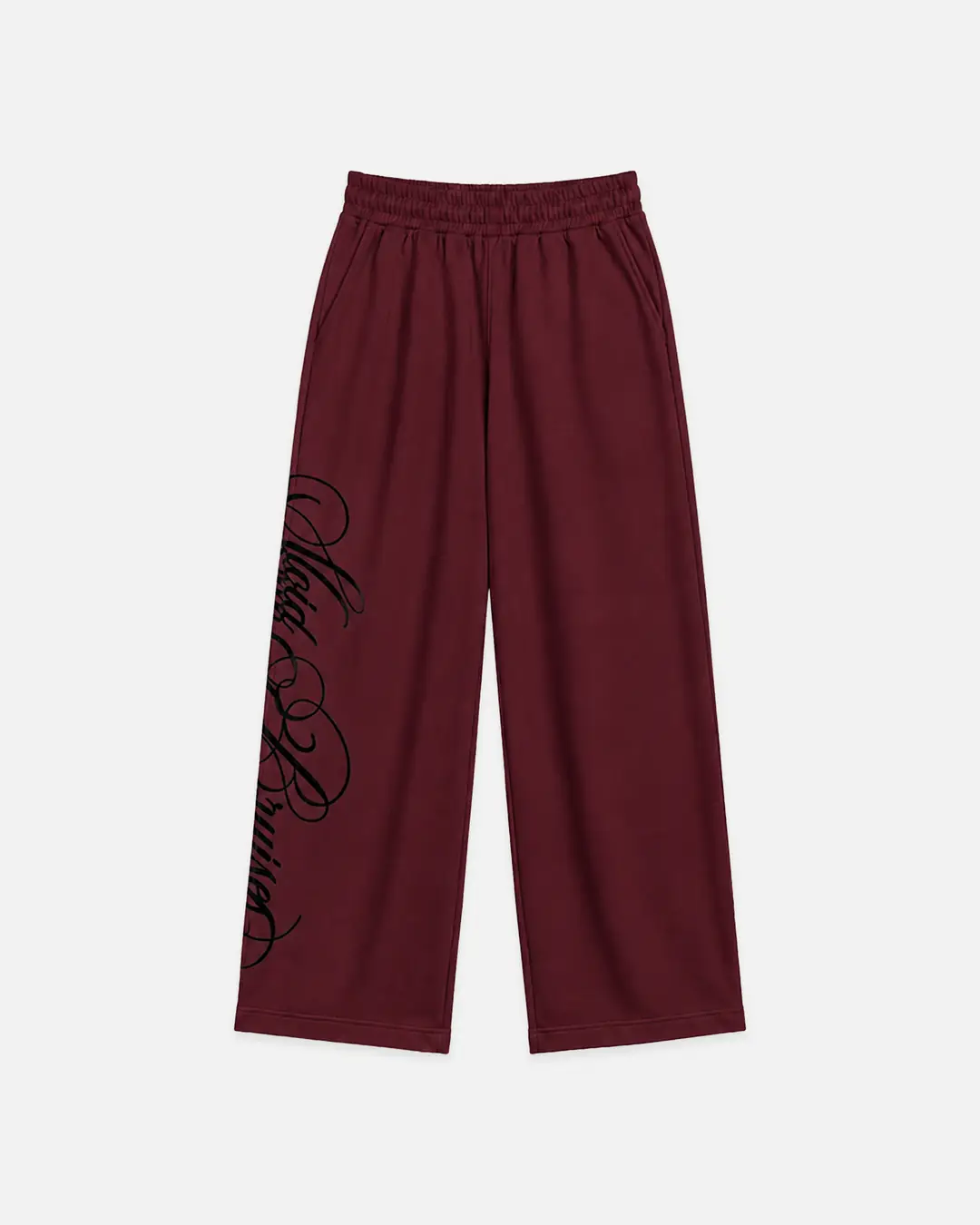 FÉLICIE BURGUNDY SWEATPANTS