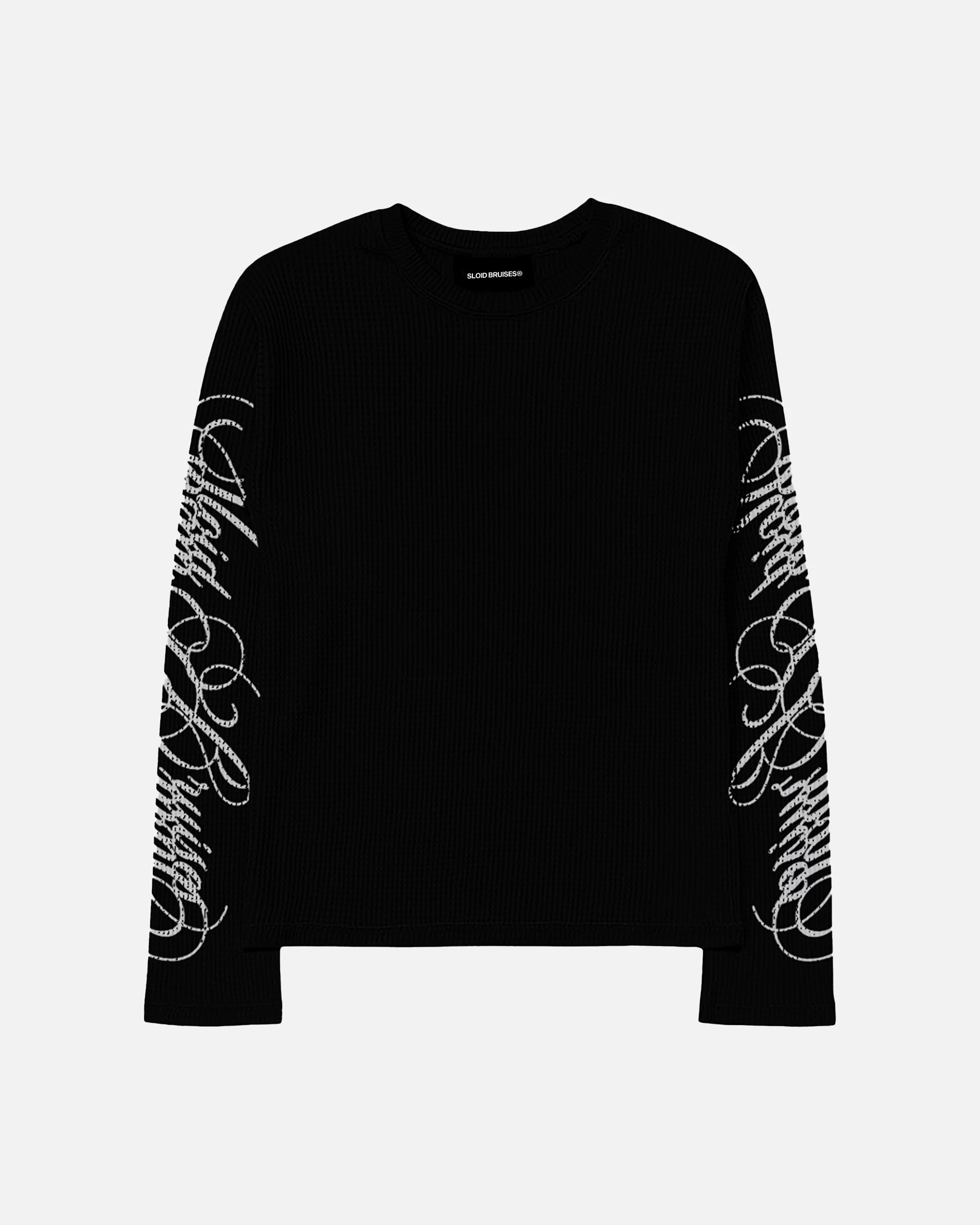 BLACK WAFFLE LONGSLEEVE