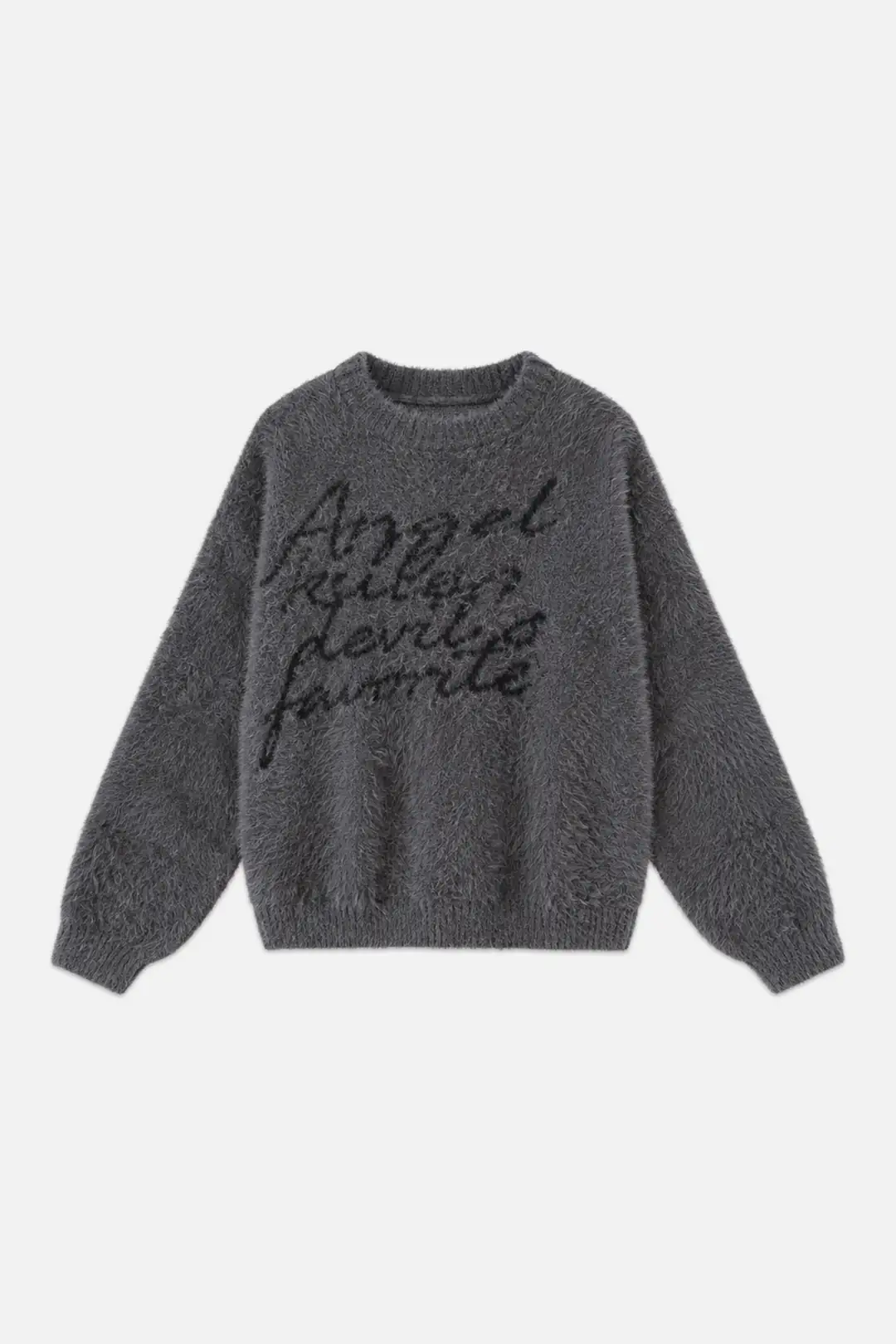 AKDF GREY MOHAIR KNIT