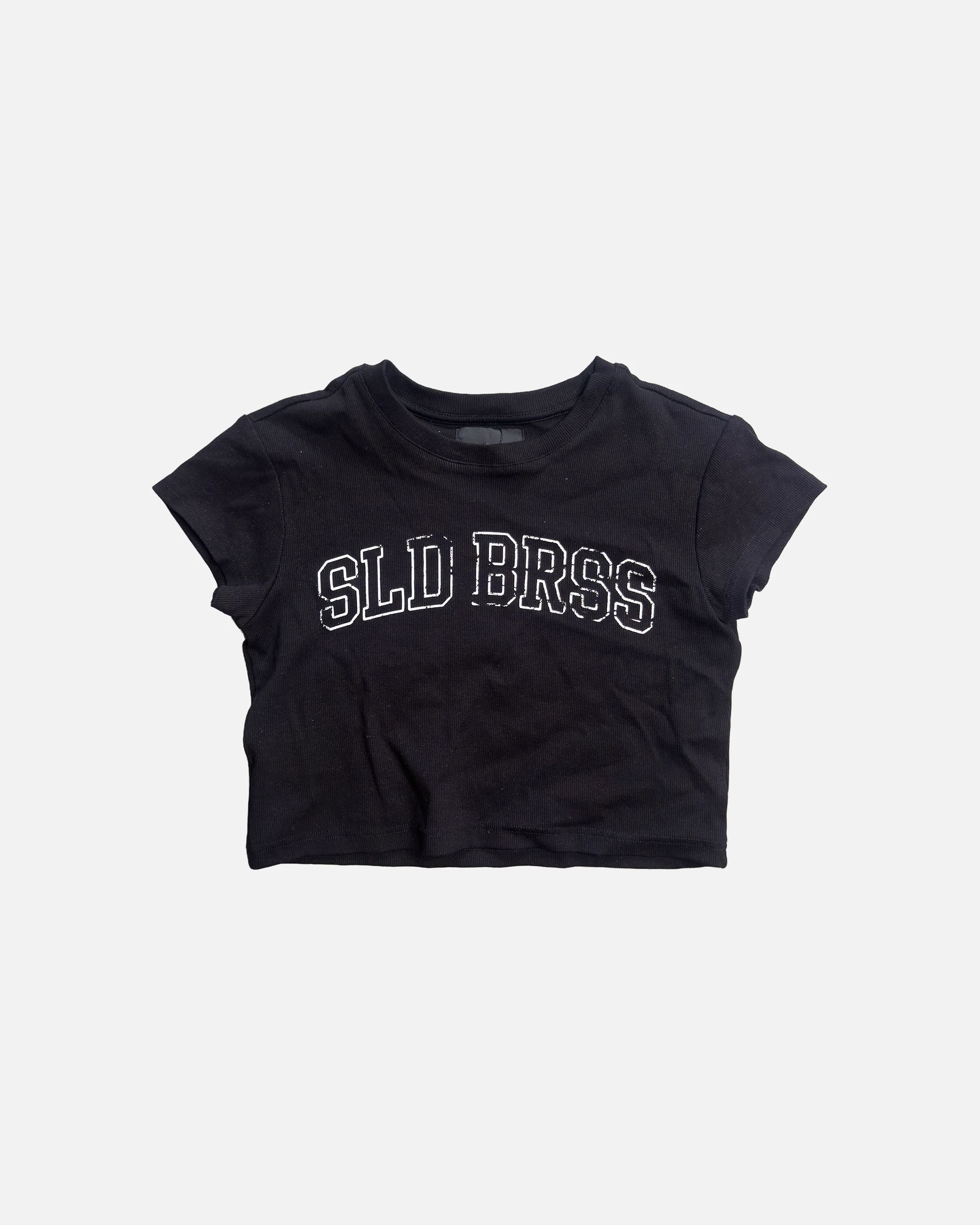 COLLEGE BLACK BABY TEE