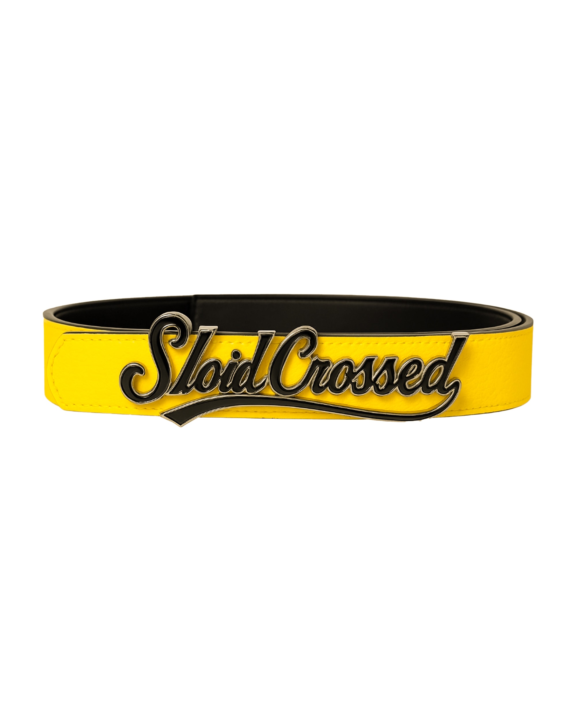 BLACK TYPE LOGO YELLOW BELT