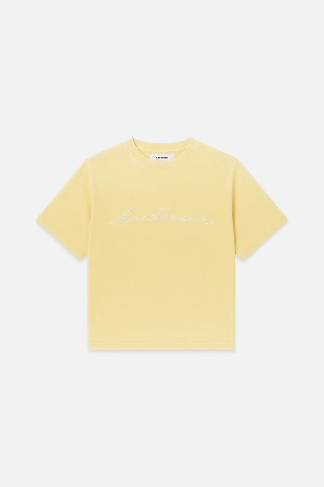 BUTTER YELLOW RHINESTONE TEE