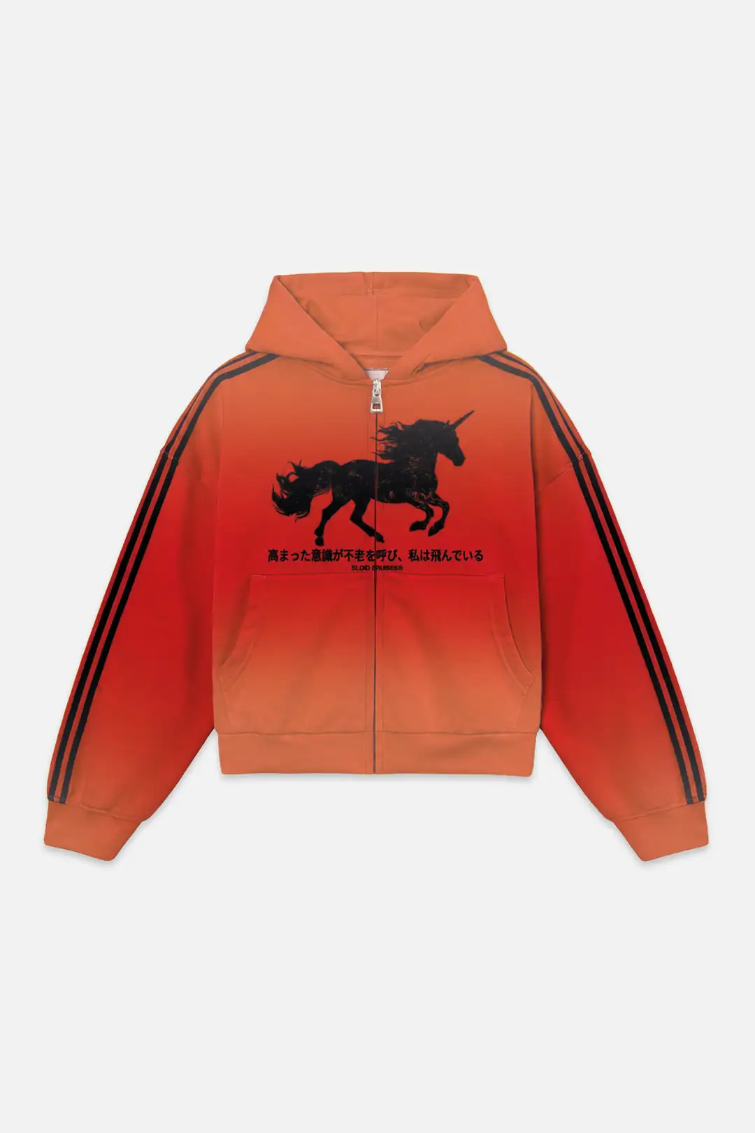 KISEKI BLAZE RED STRIPED ZIP-UP