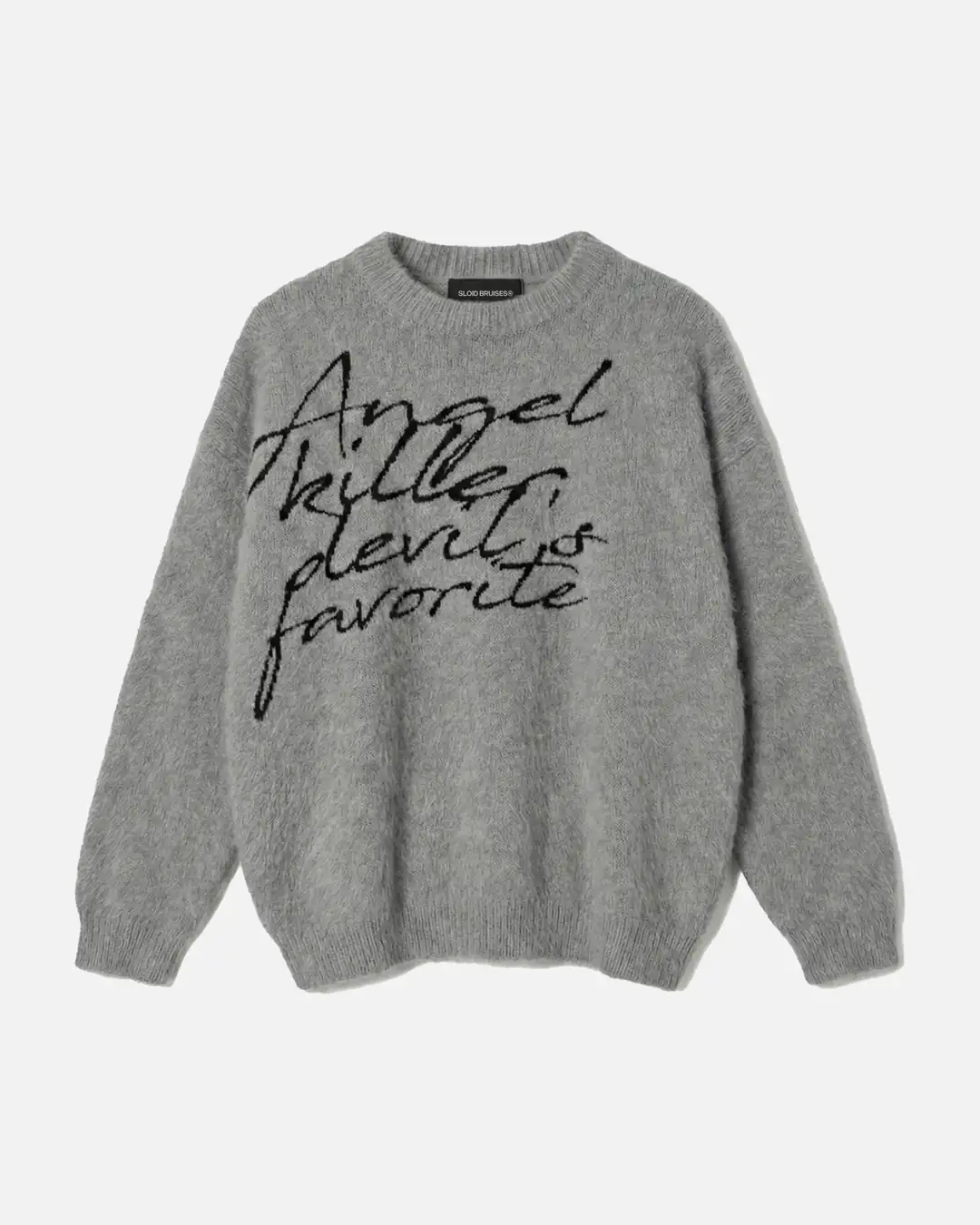 AKDF GREY MOHAIR KNIT