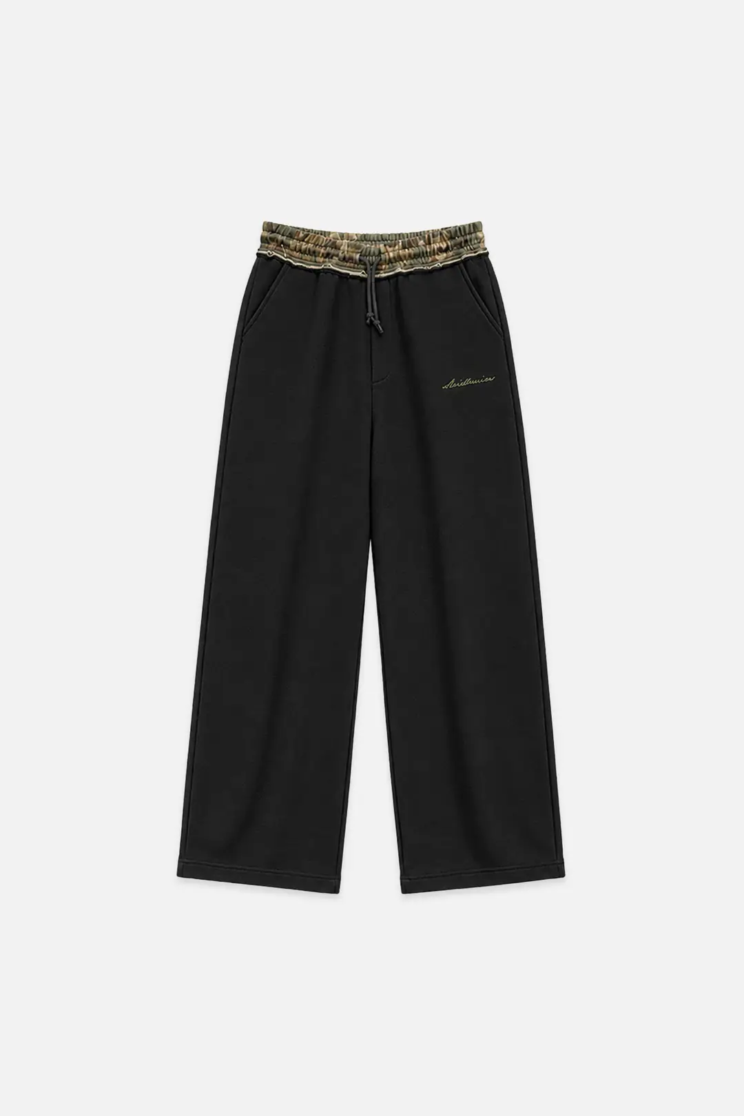 BLACK CAMO FIDUCIA SWEATPANTS