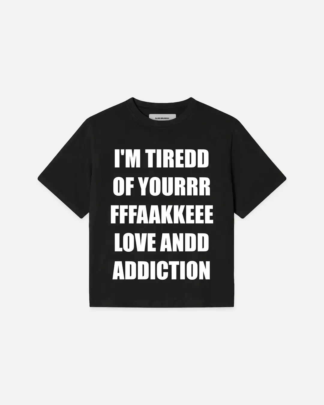 BLACK FAKELOVE TEE