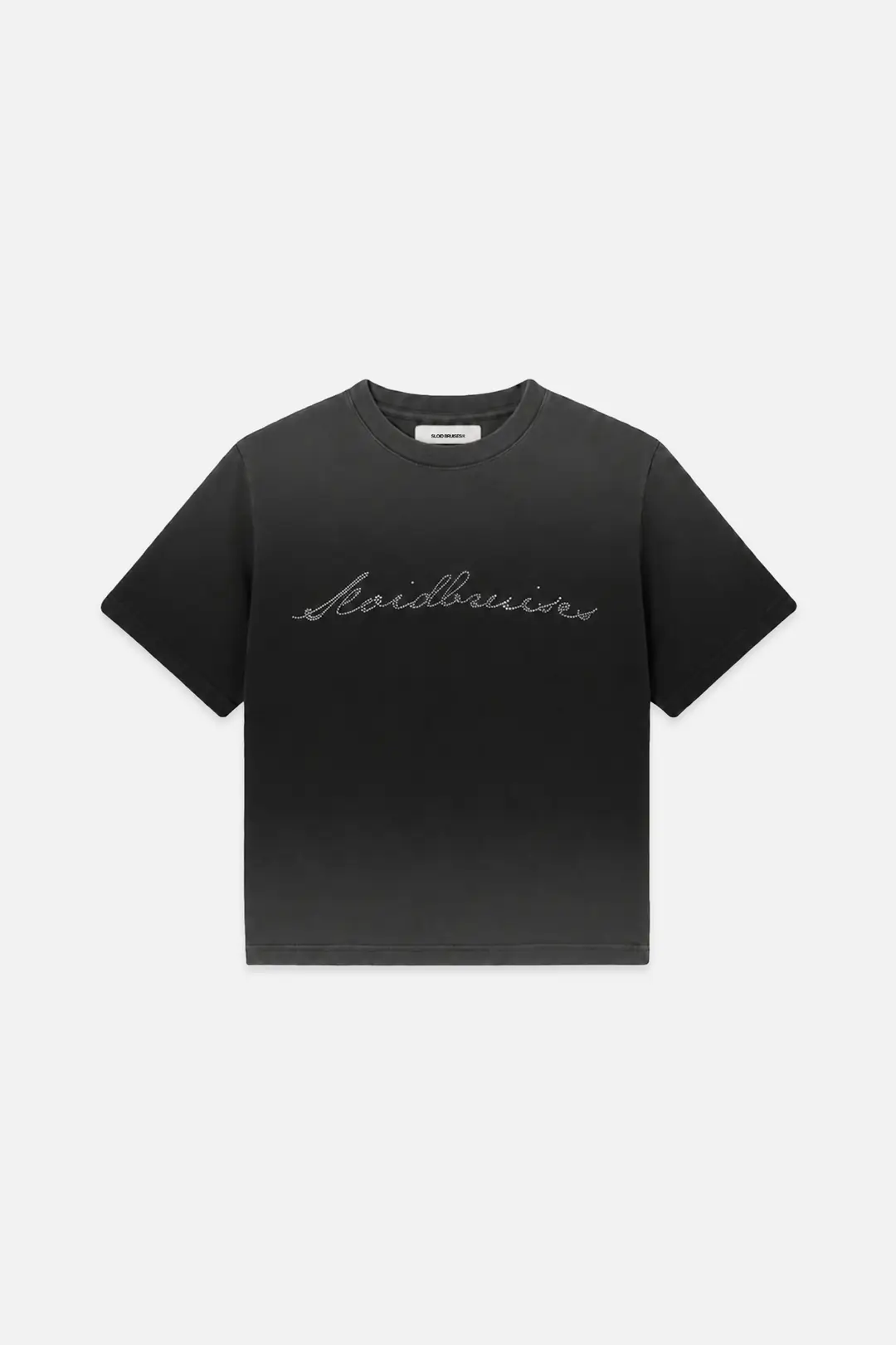 BLACK RHINESTONE TEE