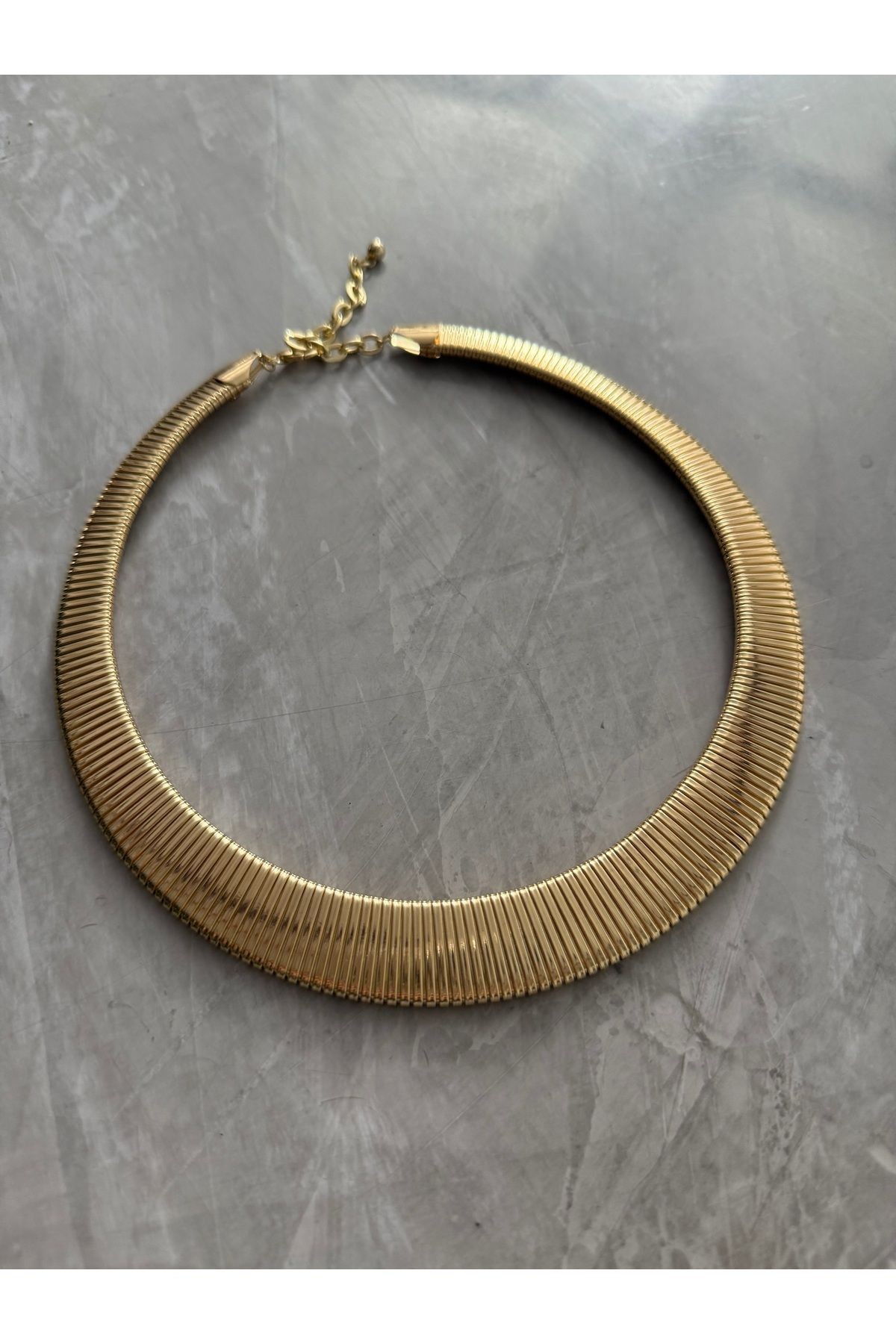 Gold Ezme Çelik Kolye