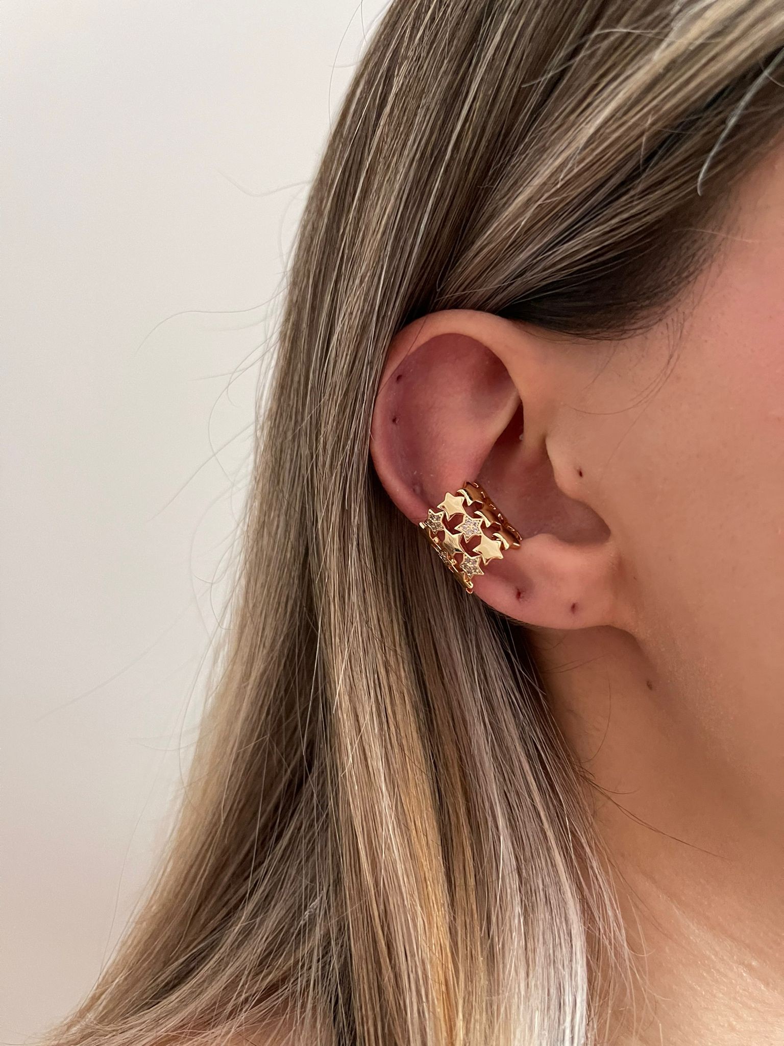 Yıldızlı Bold Earcuff