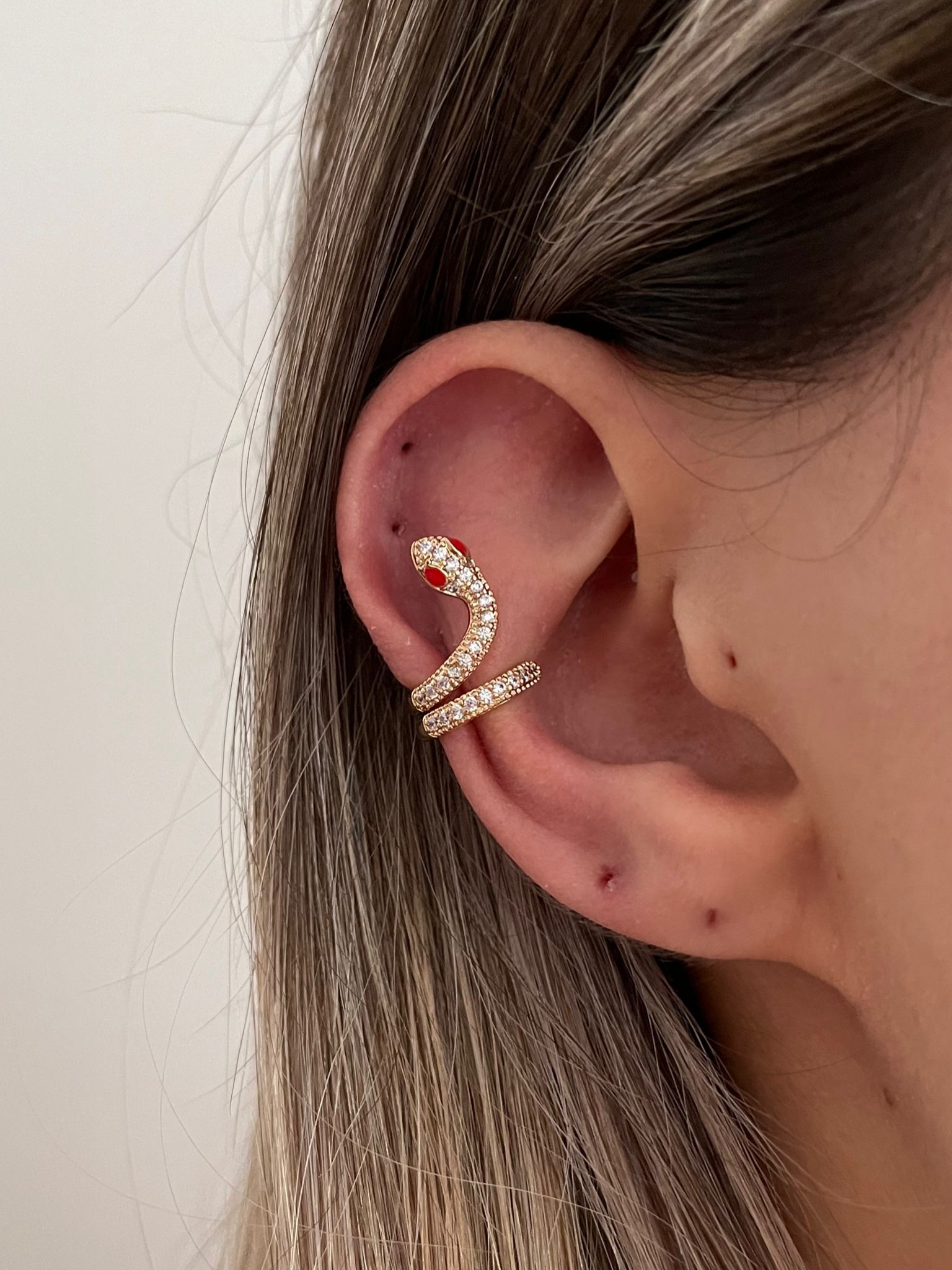 Çelik Yılan Earcuff