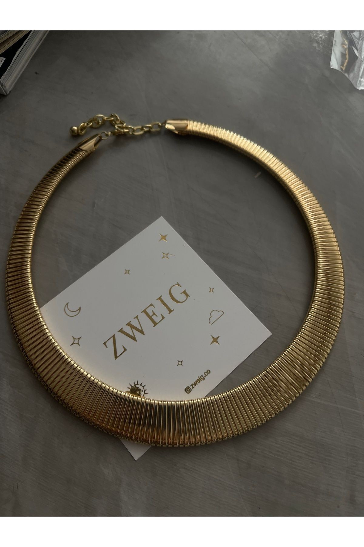 Gold Ezme Çelik Kolye