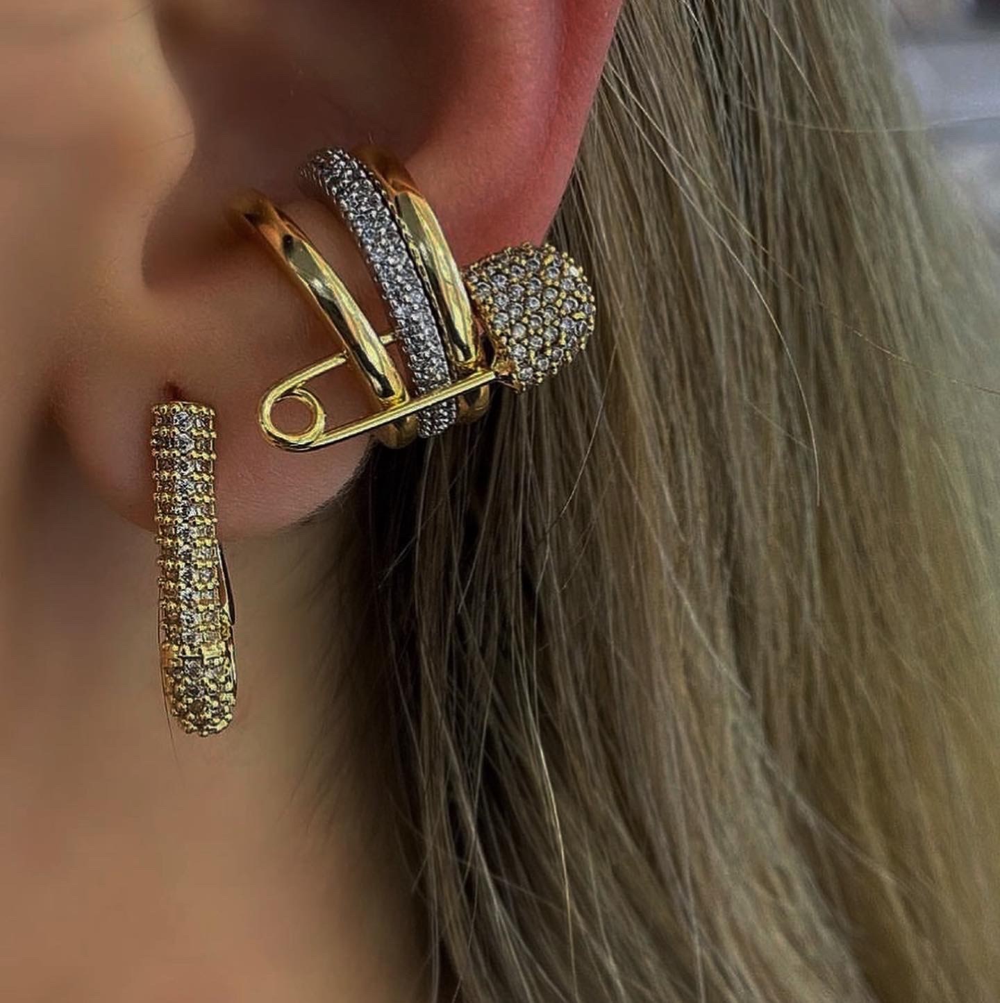 Çengel İğneli 3’lü Earcuff