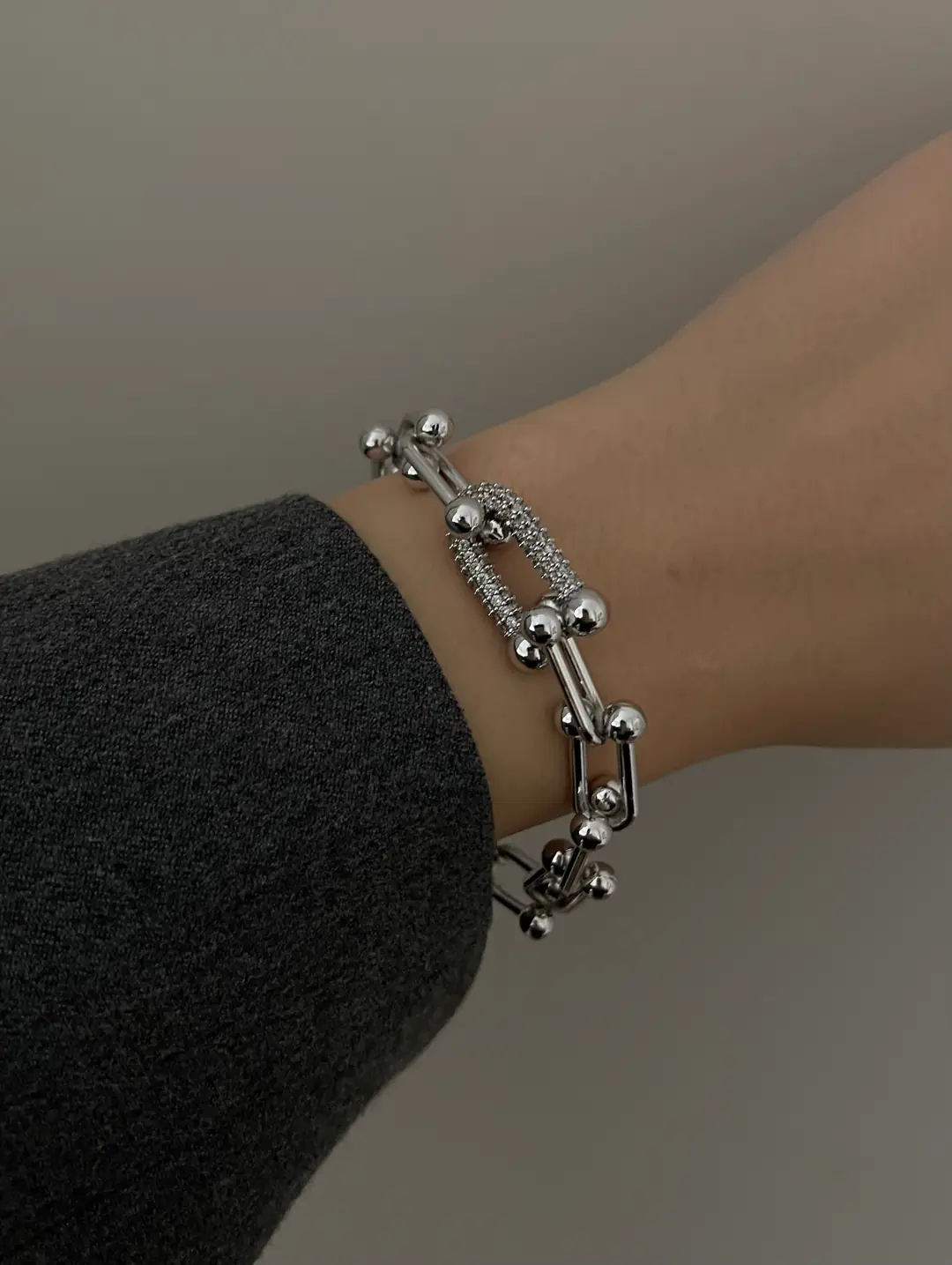 Silver Taşlı Tiffany Bileklik