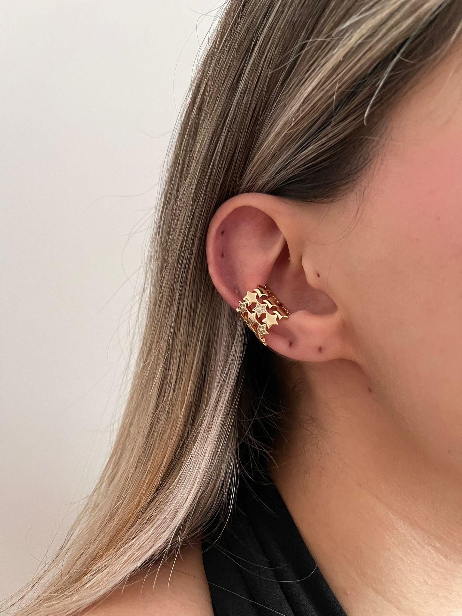 Yıldızlı Bold Earcuff