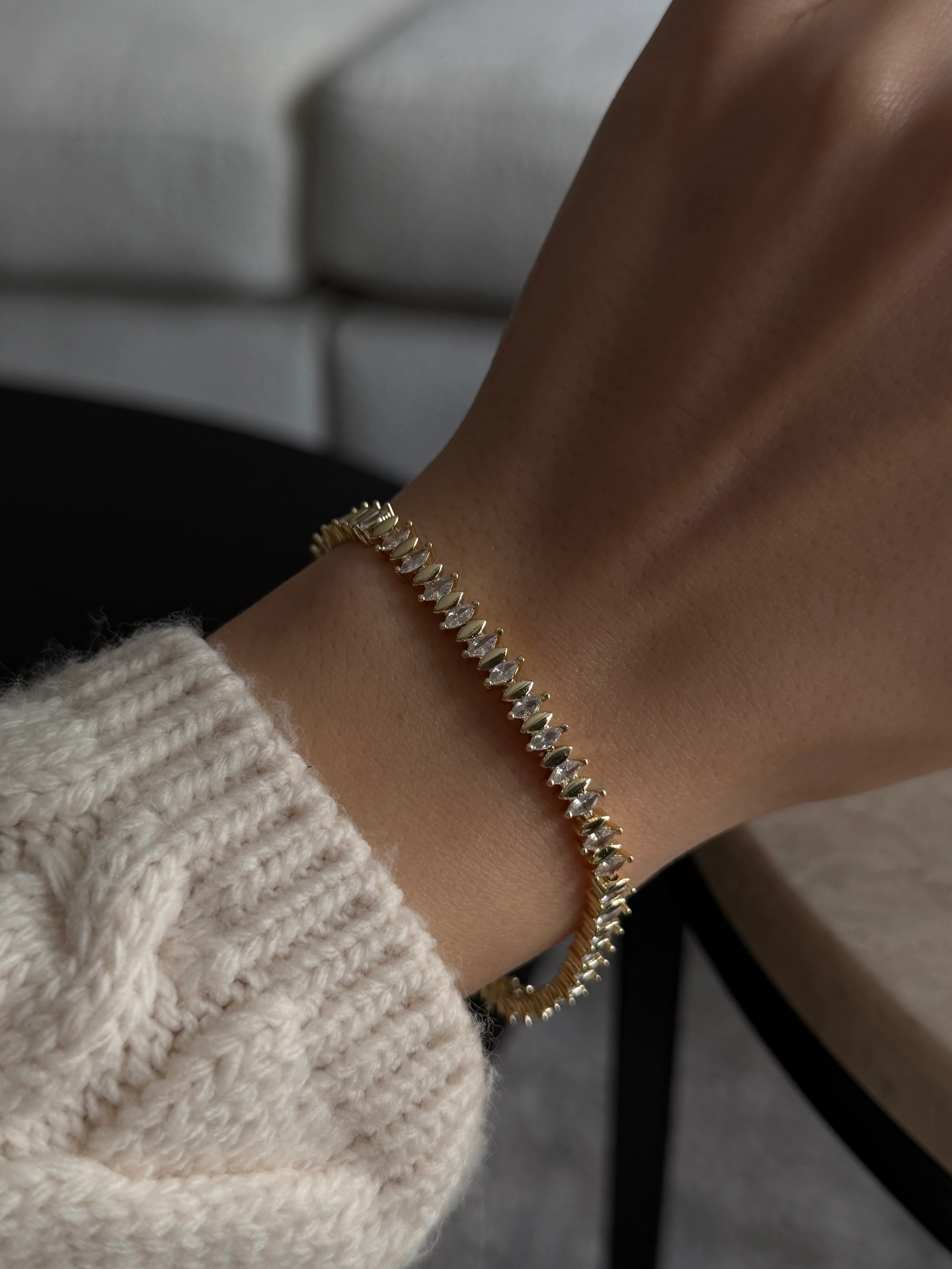 Baget taşlı bileklik