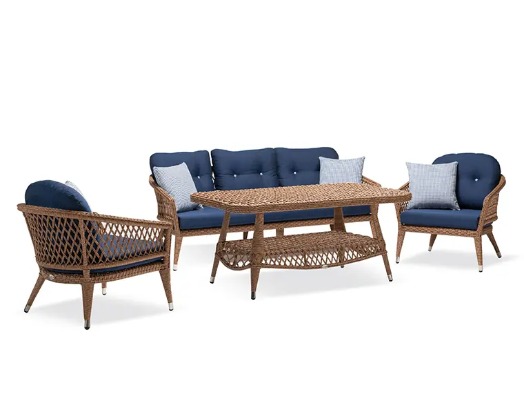 Rattan Bahçe Balkon Oturma Grubu Erguvan | Kumbahçe